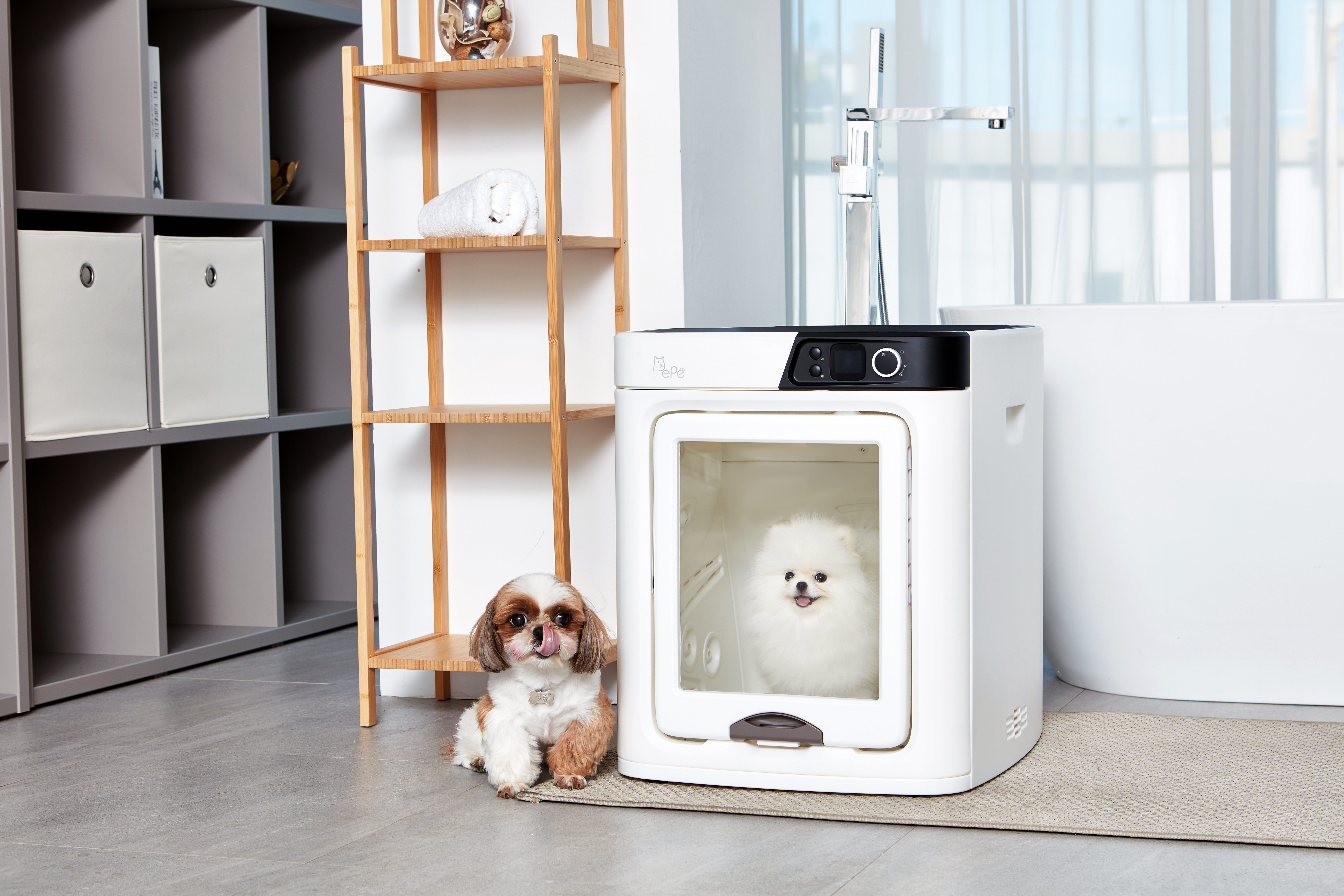 日本上陸！ペットのお風呂上がりの乾燥が楽になる「PePeペットドライ