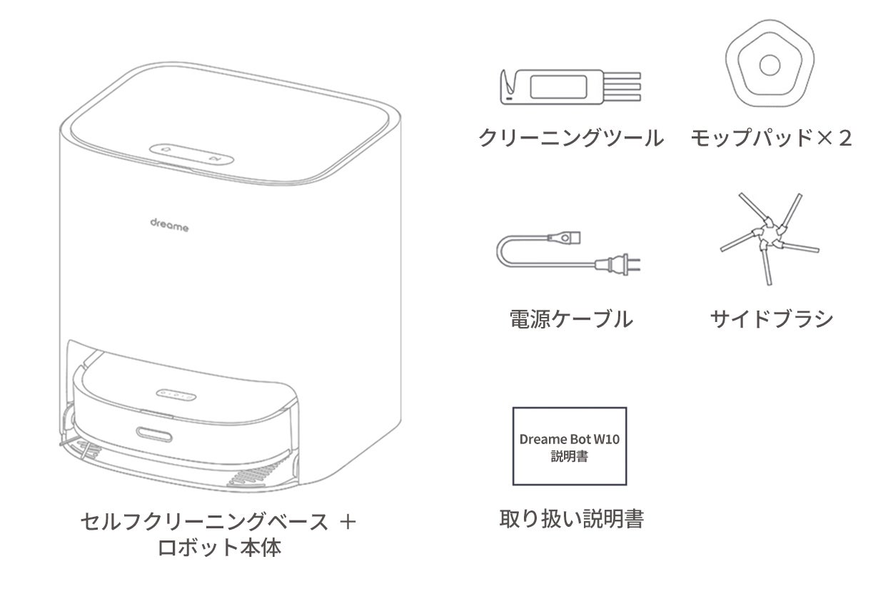 Dreame W10 ドリーミー ロボット掃除機 ジャンク Bot W10 M109694999