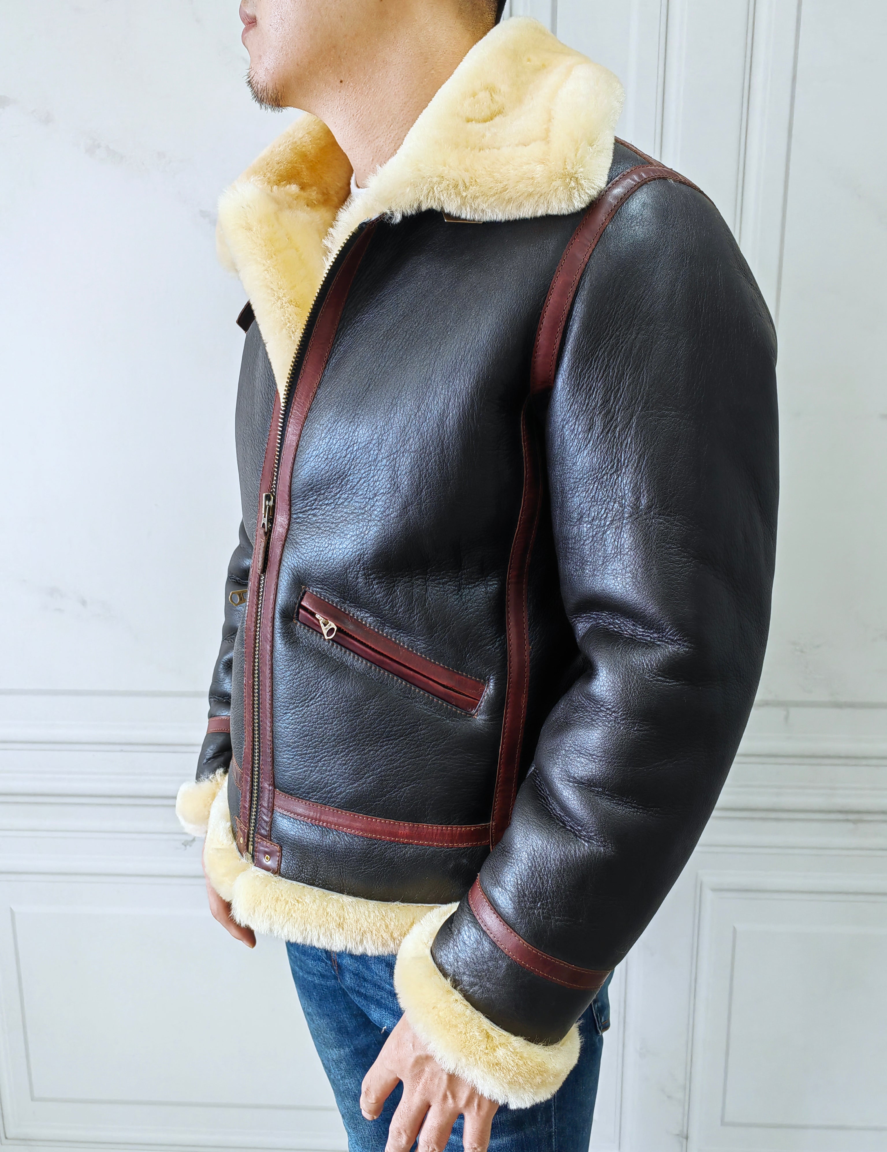 タ*チ様 希少 BLACK TYPE B-6 ムートン ムートンジャケット ムート