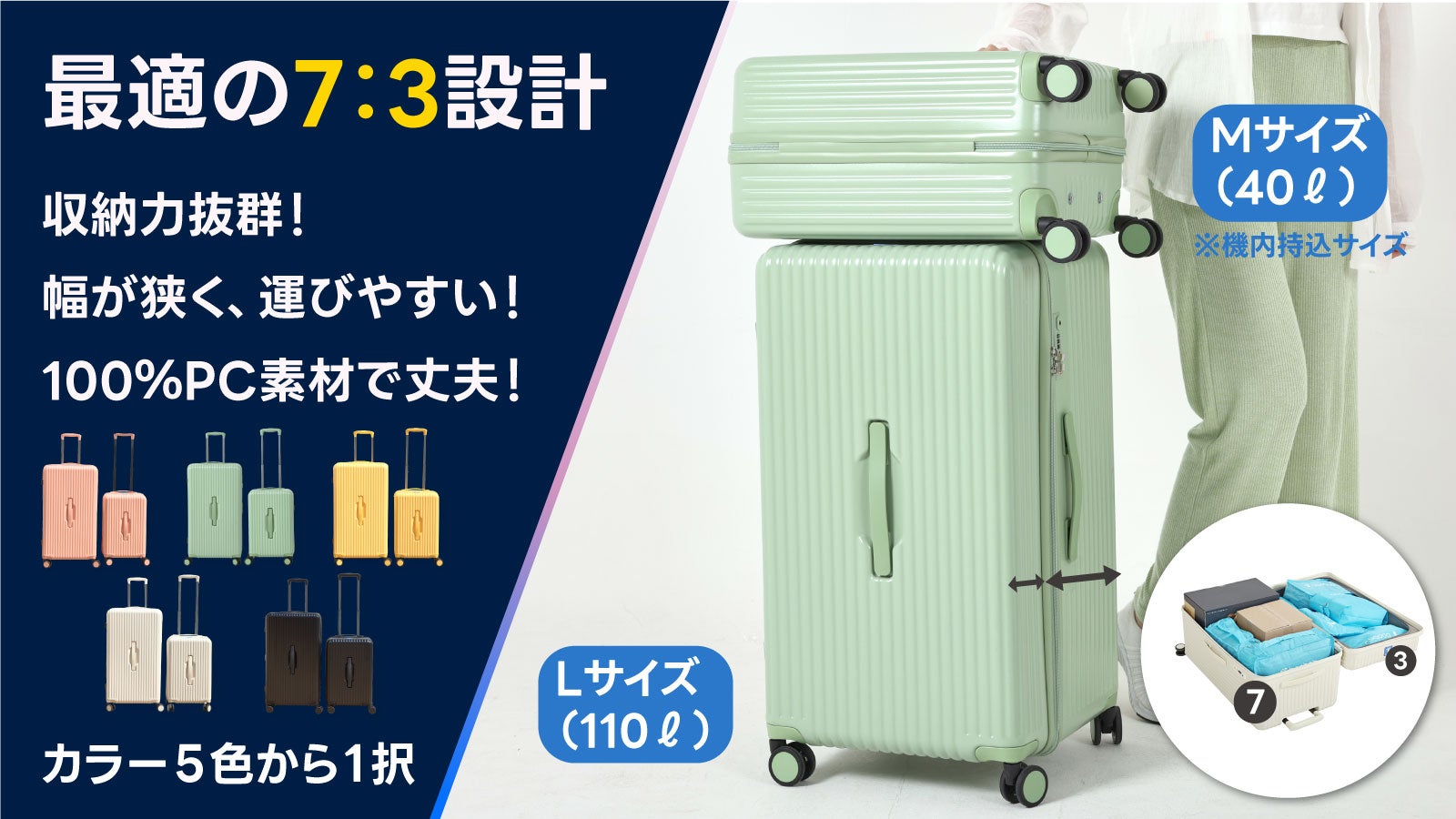 リモワ 814.38『Limbo/リンボ』ビューティケース ナイトブルー 鍵付