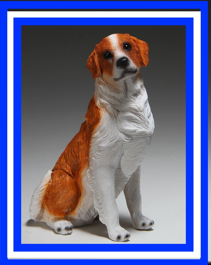 人気野球選手の心ときめく愛犬「コーイケルホンディエ」リアルな置物