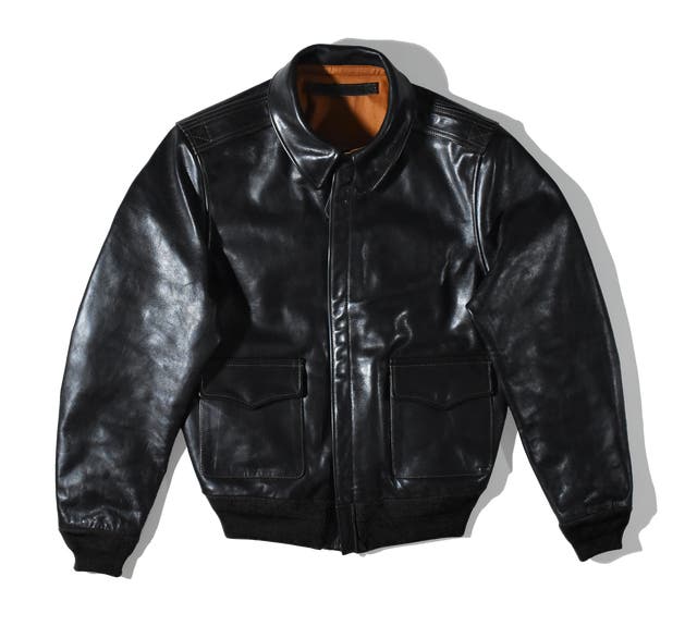 オールブラックでシックに着こなす・馬革A2レザージャケットを3万円台