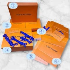 ルイヴィトン 空箱 5種 9点 リボン4つ メッセージカード 紙袋3点