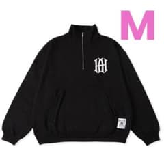 浜崎あゆみ MFC コラボ ハーフジップスウェット Mサイズ BLACK - メルカリ