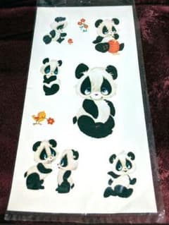 レトロ パルスパンダ キャラクター シール サンリオ ホールマーク 昭和