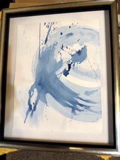 水彩画 渡部憲司 「ブリュッセル」 風景画 額装 原画 美品 | Shop at