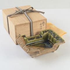 北大路魯山人作 織部焼 角向付 共箱 M 9721 - メルカリ