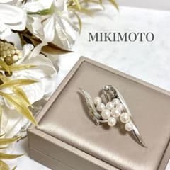 美品✨皇室御用達 ミキモト アコヤ 真珠 10珠 パール ブローチ - メルカリ