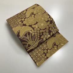 No.2968 正絹輪奈織辻が花有職文袋帯 落款 美品 - メルカリ