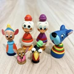 ディズニー まんがこけし 木製 昭和レトロ アンティーク - メルカリ