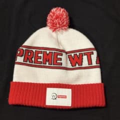 SUPREME WTAPS ビーニー ニット帽 赤NewJeans ヘリン着用 - メルカリ