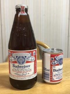 アンティーク バドワイザー Budweiser 瓶と缶のセット - メルカリ