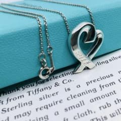 極美品✨ ティファニー ネックレス ラビングハート ハート AG925