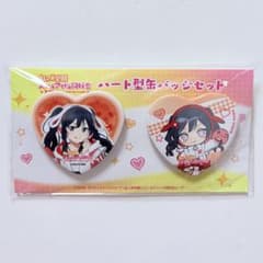 優木せつ菜 ラウンドワン ハート型缶バッジセット 虹ヶ咲学園 ラブ