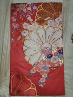 未使用品 華やか濃桃地金糸刺繍袋帯 値下げ交渉歓迎 - メルカリ