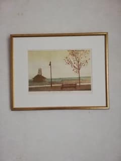 アート579 「浜辺(サンフランシスコ)」 チェコのリトグラフ(石版画