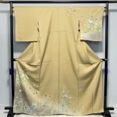 D200 訪問着 花模様 正絹 着物 袷 しつけ糸付き未使用極美品 - メルカリ