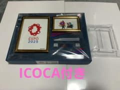 関西万博 ICOCA ミャクミャク×イコちゃん ガラス製フォトフレーム