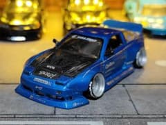 ホットウィールカスタム 日産 180sx フルエアロ ドリ車 深リムトミカ