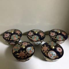 有田焼蓋付き湯呑み 清右衛門作 古伊万里金彩 5客 - メルカリ