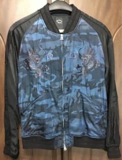 氷室京介愛用 PERSONAL JESUS ブルー迷彩 スカジャン Lサイズ - メルカリ