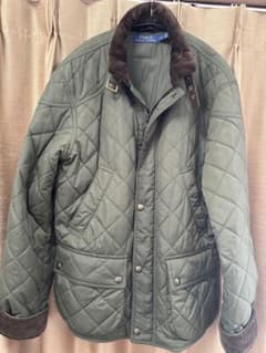 Polo Ralph Lauren キルティングジャケット L オリーブグリーン - メルカリ