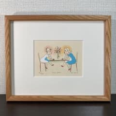 真作保証】山本容子「un peu」手彩色エッチング 直筆サイン 版画 銅