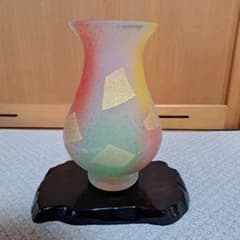 きさらぎ様専用】岩田久利 ガラス工芸 金彩 花瓶 作家もの - メルカリ