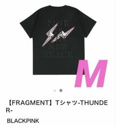 フラグメント x BLACKPINK Tシャツサンダー 