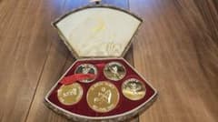 希少 24金メッキ1990年北京五輪限定記念コイン 北京奥运会限量版纪念币