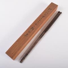 茶道具 一辰造 鉄時代 角透七宝象嵌入 飾火箸 共箱 V R7701 - メルカリ