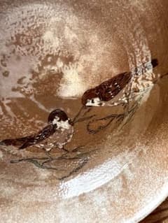 聖山？】雀 大皿約27cm深さ約12cm 美品 - メルカリ