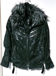 希少】VICE FAIRY ヴァイスフェアリー ファー付きライダースジャケット