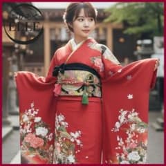 ☆最終価格☆振袖フルセット(6点)・成人式・古典柄・金彩加工・金駒