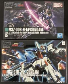 ガンプラHGUC 1/144 2種セット Zガンダム ZZガンダム まとめ売り