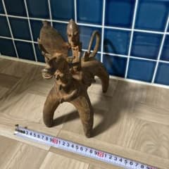 マリ共和国 ドゴン族金属製 オブジェ馬 - メルカリ