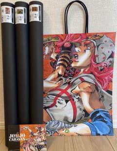 ジョジョキャラバン ポスター3種＋ショッパー＋ポストカード - メルカリ