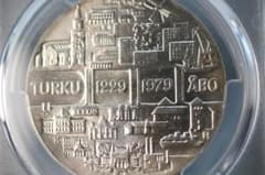 稀少 ビンテージ 銀貨 鑑定品 1979年 フィンランド 25マルッカ - メルカリ