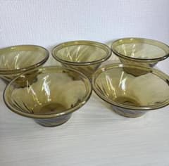 ミ*ん様 【倉敷ガラス】小谷眞三 黄色大鉢 5点セット - メルカリ