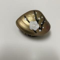 茶事具】大多尾重光造 桜材兜蒔絵丸香合 香合327 | Shop at Mercari