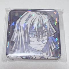 匿名発送】鬼滅の刃モクテルバーロト 伊黒小芭内 グリッター缶バッジ 3