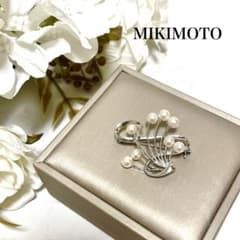 皇室御用達 MIKIMOTO ミキモト アコヤ真珠 パール ブローチ コサージュ
