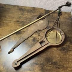 E-5 【希少】アンティーク 棹秤（さおばかり）木製ケース付き 骨董品