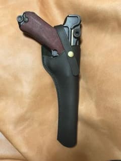 ルガーP08 6インチ用右利きレザーホルスター No.883 - メルカリ