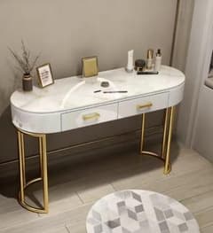 ホワイト ドレッサー金属脚訳あり品写真をご確認 デスクのみ J201-100