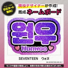 ウォヌ／SEVENTEEN】KPOP応援グッズ☆ネームボード うちわ文字 推し