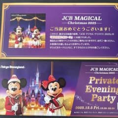JCB マジカル クリスマス 2025貸切ナイト 招待券2枚 - メルカリ