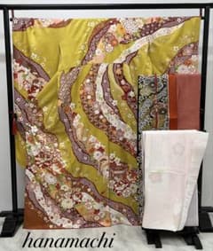 振り袖 フルセット 別誂長襦袢 成人式 金彩加工 刺繍入り 結婚式 746