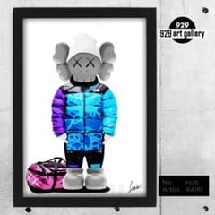 KAWS type☆A4額装済オマージュアートインテリアポスター#426カウズ