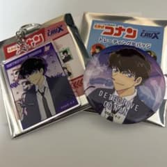 レア 名探偵コナン 松田陣平 缶バッジ アクリルキーホルダー 2点セット